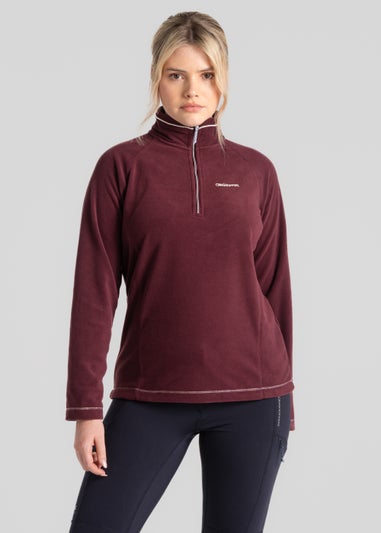 Craghoppers Burgundy Miska Half Zip Fleece