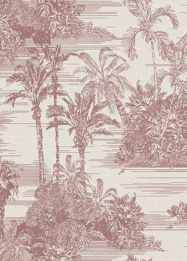 Muriva Tropical Toile Red