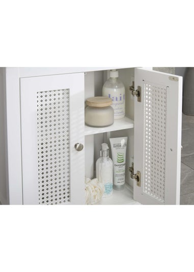 Lloyd Pascal Raffia Under Basin Sink Cabinet White