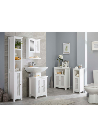 Lloyd Pascal Raffia Console White