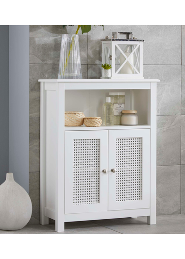 Lloyd Pascal Raffia Console White