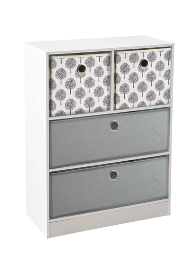 Lloyd Pascal Jazz Tree / Grey 2+2 Storage Unit (83cm x 63cm x 30cm)