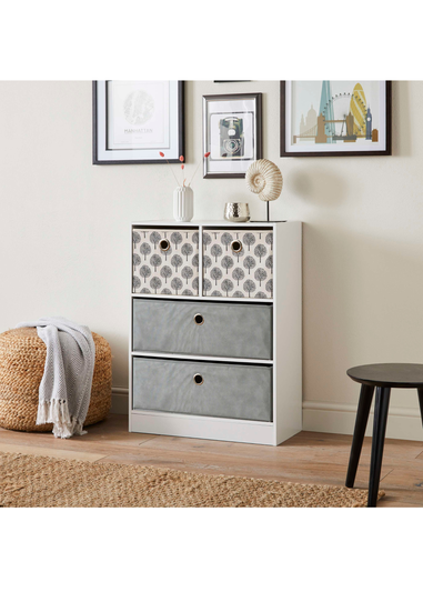 Lloyd Pascal Jazz Tree / Grey 2+2 Storage Unit (83cm x 63cm x 30cm)