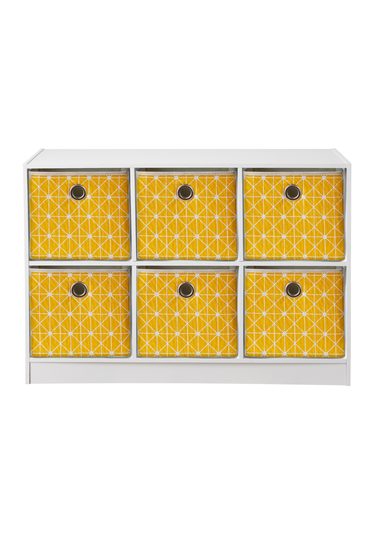 Lloyd Pascal Jazz Geometric 6 Cube Storage Unit (65cm x 95cm x 30cm)