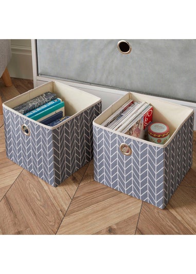 Lloyd Pascal Jazz Chevron 2+2 Storage Unit (83cm x 63cm x 30cm)