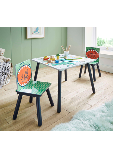 Lloyd Pascal Kids Dino Table and Chairs Set