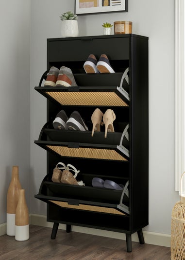 Lloyd Pascal Raffia Shoe Cabinet