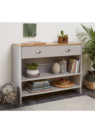 Lloyd Pascal Linwood Console with 2 shelves Grey