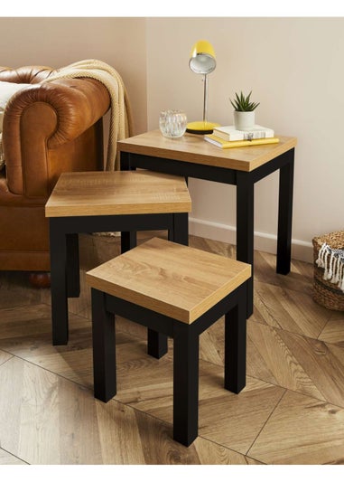 Lloyd Pascal Linwood Set of 3 Nested Tables (50cm x 50cm x 39.5cm)