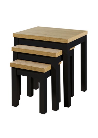 Lloyd Pascal Linwood Set of 3 Nested Tables (50cm x 50cm x 39.5cm)