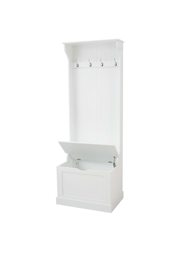 Lloyd Pascal Grasmere Tall Hallway Unit with Storage White