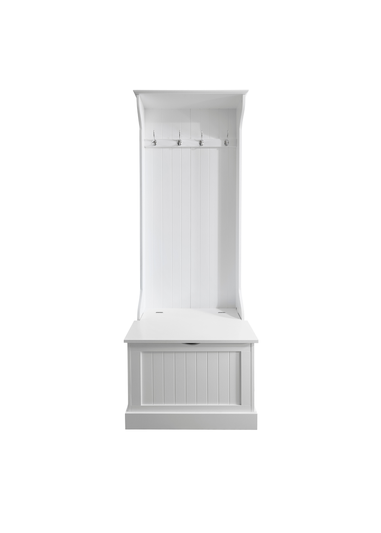 Lloyd Pascal Grasmere Tall Hallway Unit with Storage White