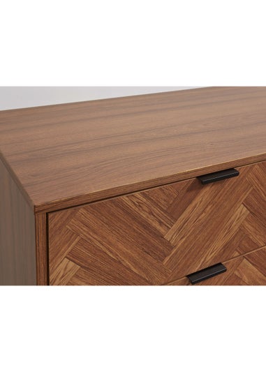 Lloyd Pascal Caprio 6 Drawer Chest with Metal Legs (78cm x 120cm x 40cm)