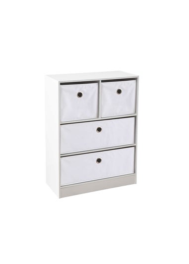 Lloyd Pascal Jazz 2+2 Storage Unit White (83cm x 63cm x 30cm)