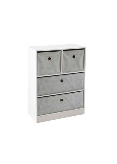 Lloyd Pascal Jazz 2+2 Storage Unit Grey (83cm x 63cm x 30cm)