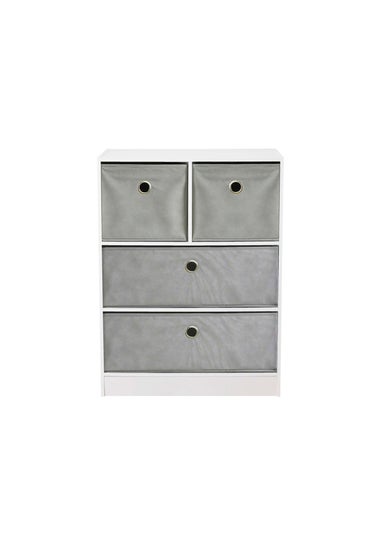 Lloyd Pascal Jazz 2+2 Storage Unit Grey (83cm x 63cm x 30cm)