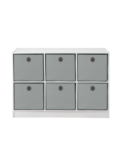 Lloyd Pascal Jazz 6 Cube Storage Unit Grey (65cm x 95cm x 30cm)