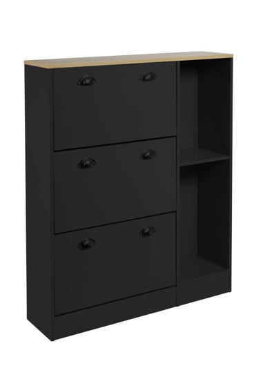 Lloyd Pascal Linwood Shoe Cabinet Black