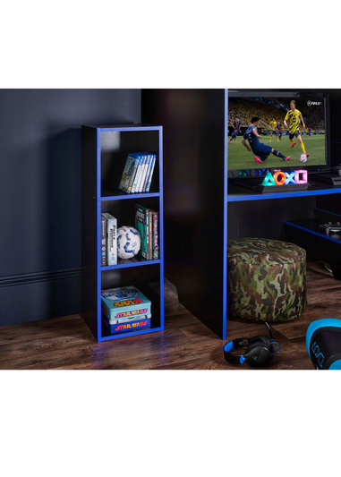 Lloyd Pascal 3 Cubes Storage Unit in Black and Blue