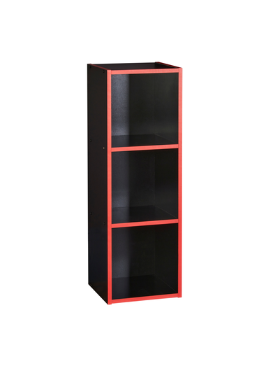 Lloyd Pascal 3 Cubes Storage Unit in Black and Red