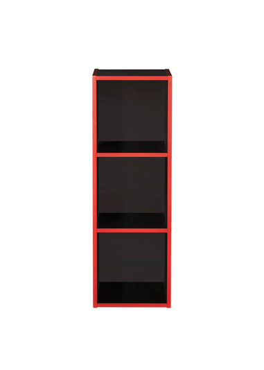 Lloyd Pascal 3 Cubes Storage Unit in Black and Red