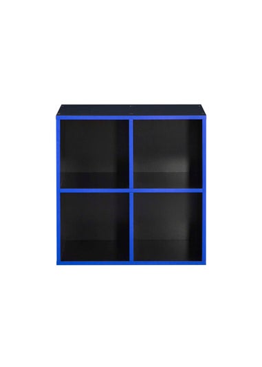 Lloyd Pascal 4 Cube Storage Unit in Black and Blue