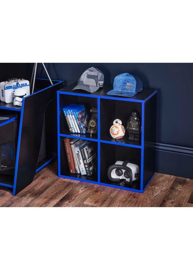 Lloyd Pascal 4 Cube Storage Unit in Black and Blue