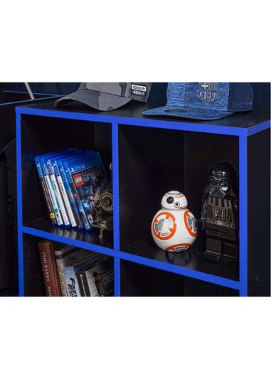 Lloyd Pascal 4 Cube Storage Unit in Black and Blue