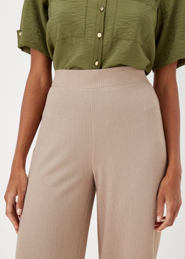 Beige Cropped Trousers