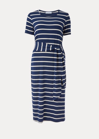 Navy Stripe T-Shirt Dress