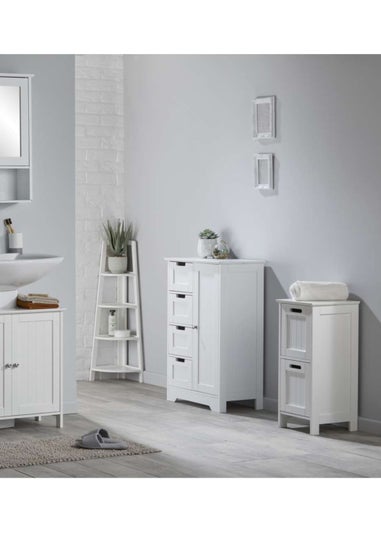 Lloyd Pascal Storage Cabinet with 4 Drawers and Single Door (82cm x 56cm x 30cm)