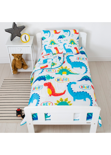 Rest Easy Sleep Better Dino Coverless Duvet Set (4.5 tog)