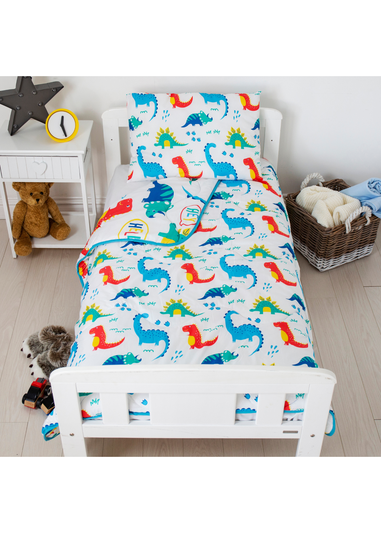 Rest Easy Sleep Better Dino Coverless Duvet Set (4 Tog)