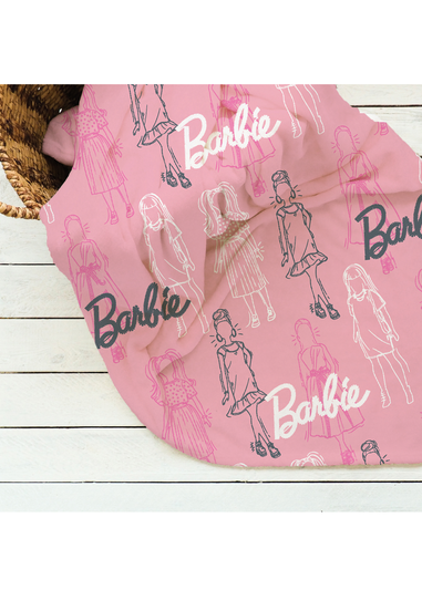 Barbie Figures Throw