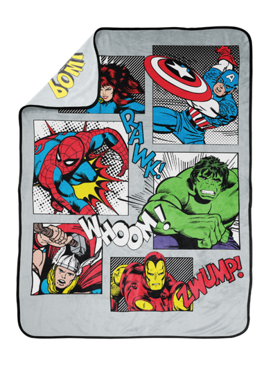 Marvel Comics Pow Silk Touch Throw
