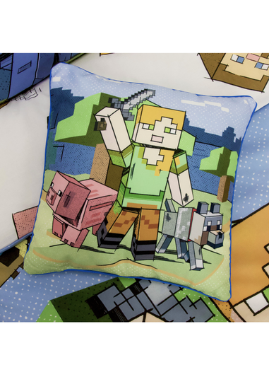 Minecraft Adventure Square Cushion (40cm x 40cm)