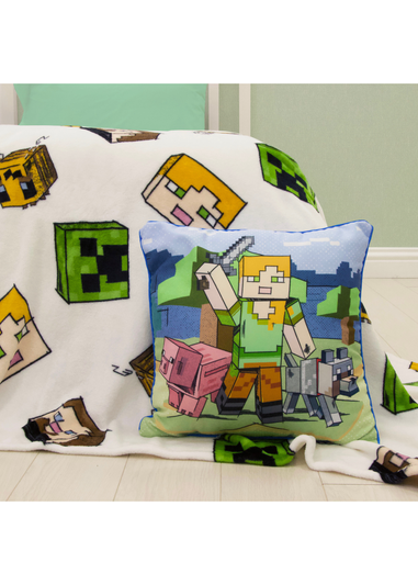 Minecraft Adventure Square Cushion (40cm x 40cm)