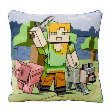 Minecraft Adventure Square Cushion (40cm x 40cm)