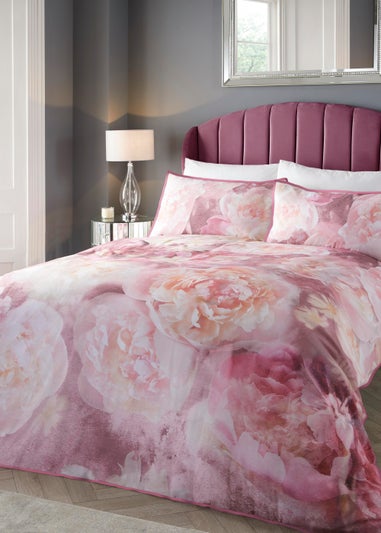 Soiree Rose Bloom Duvet Cover Set