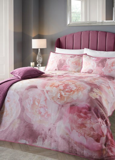 Soiree Rose Bloom Duvet Cover Set