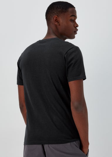 Black Tupac Print T-Shirt