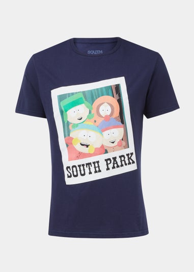 Navy South Park Print T-Shirt