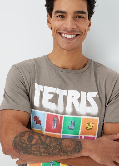 Charcoal Tetris T-Shirt