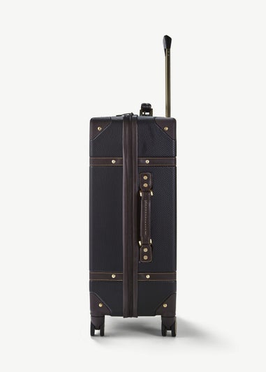 Rock Luggage Black Vintage Suitcase