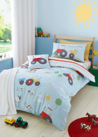 Bedlam Farmyard Friends Blue Duvet Cover Set