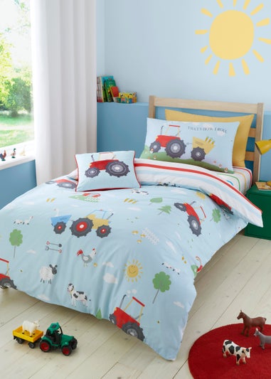 Bedlam Farmyard Friends Blue Duvet Cover Set