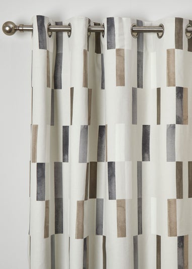 Fusion Oakland Natural Eyelet Curtains