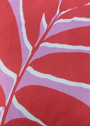 Fusion Leaf Print Filled Cushion