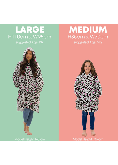 HUGZEE Neon Leopard Wearable Fleece