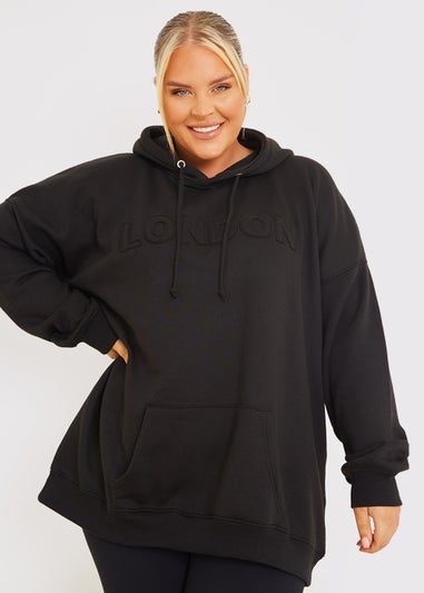 In the Style Jac Jossa Black Embroidered Hoodie